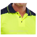 2018 Haute Qualité Salut Vis Chemise Deux Couleur Polo Personnalisé Logo Imprimé Haute Visibilité T-shirt Réfléchissant